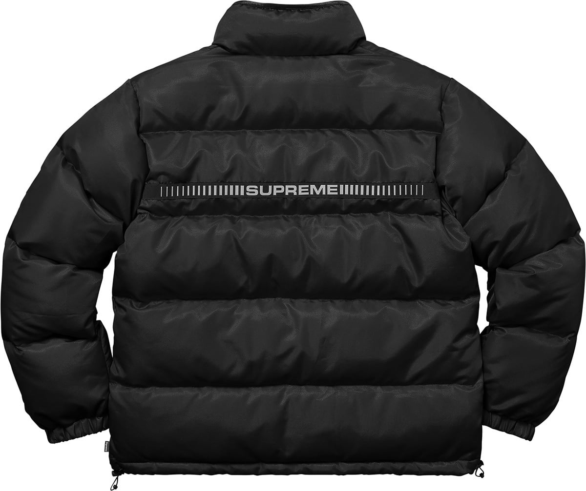 Reflective Sleeve Logo Puffy Jacket view 2